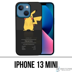 Coque iPhone 13 Mini - Pokémon Pikachu Id Card