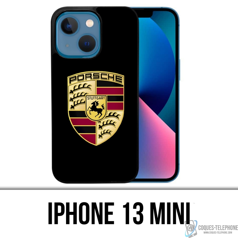 Custodia IPhone 13 Mini - Logo Porsche Nera
