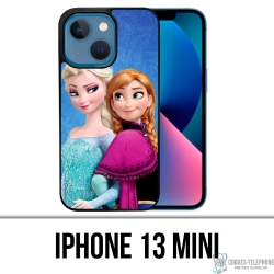 Coque iPhone 13 Mini - Reine Des Neiges Elsa Et Anna
