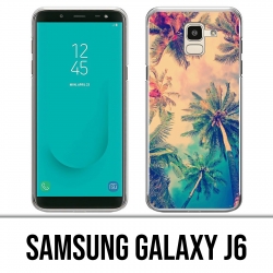 Samsung Galaxy J6 Hülle - Palmen