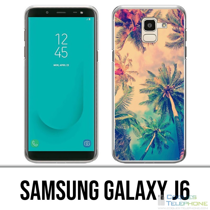 Coque Samsung Galaxy J6 - Palmiers