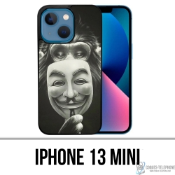 Coque iPhone 13 Mini - Singe Monkey Anonymous