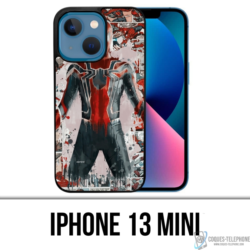Funda Mini para iPhone 13 - Spiderman Comics Splash