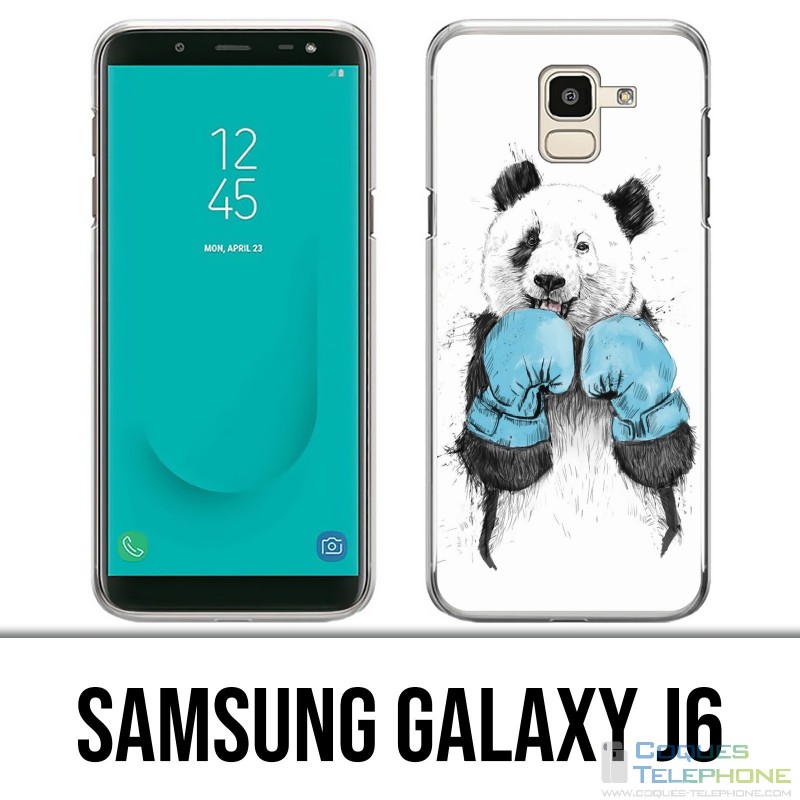 Samsung Galaxy J6 Hülle - Panda Boxing