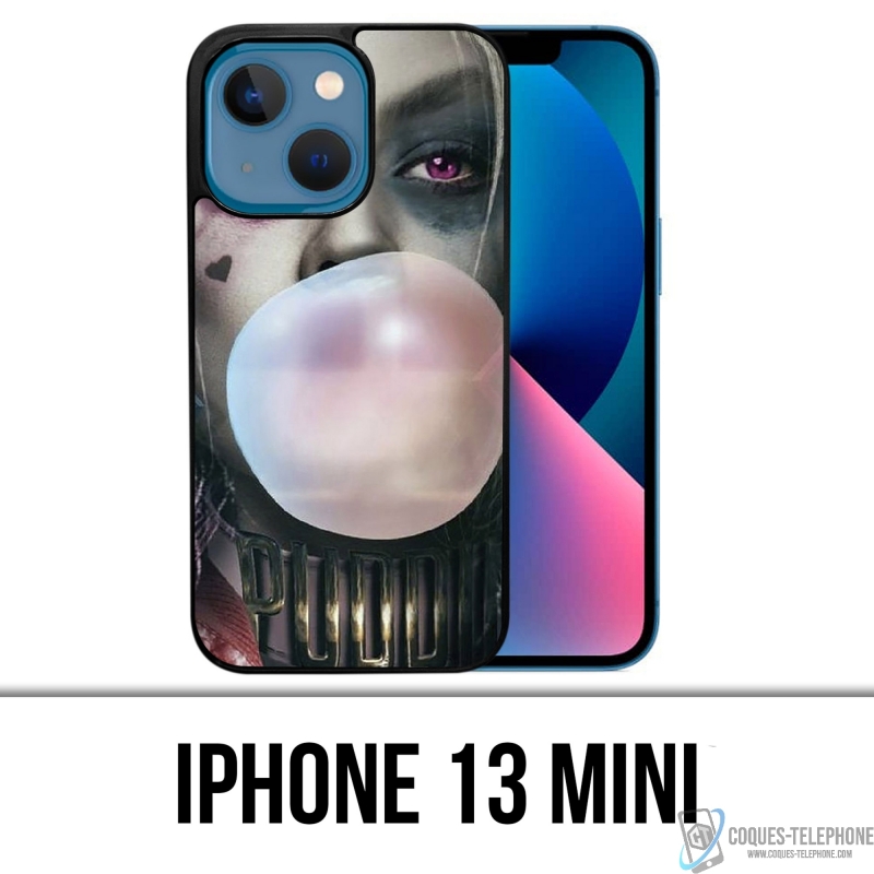 Coque iPhone 13 Mini - Suicide Squad Harley Quinn Bubble Gum