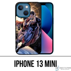 Coque iPhone 13 Mini - Superman Wonderwoman