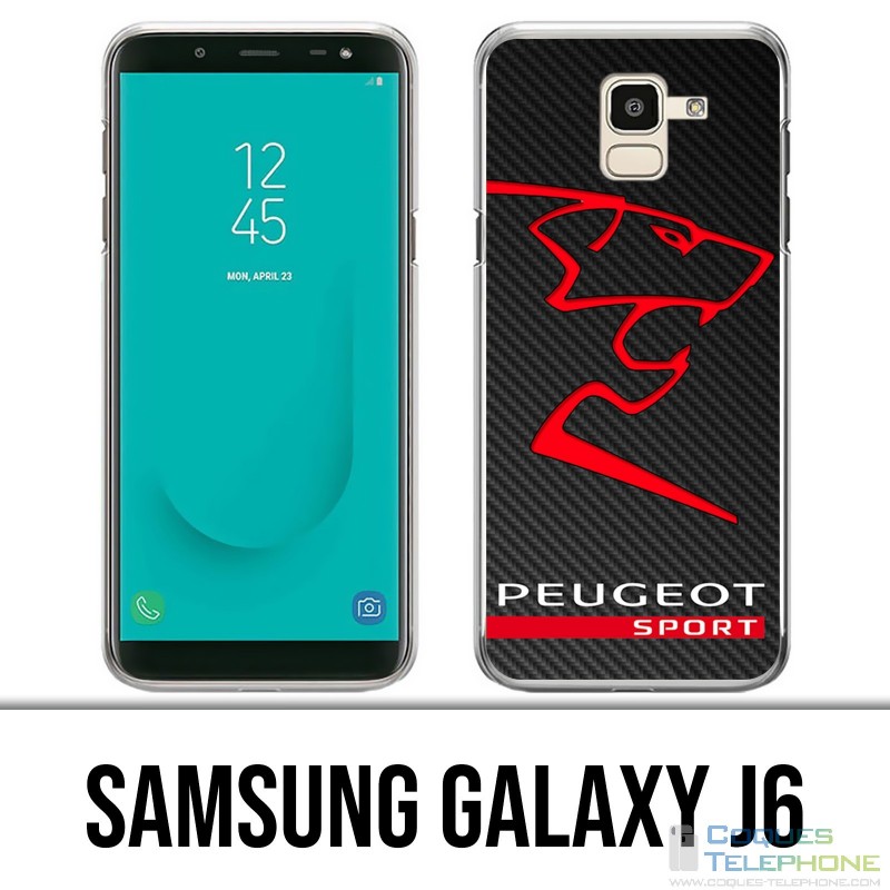Funda Samsung Galaxy J6 - Logotipo de Peugeot Sport