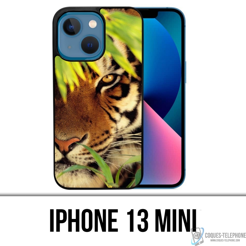 IPhone 13 Mini Case - Tiger Leaves