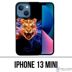 IPhone 13 Mini Case - Flames Tiger