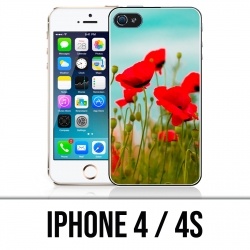 Custodia per iPhone 4 / 4S - Papaveri 2