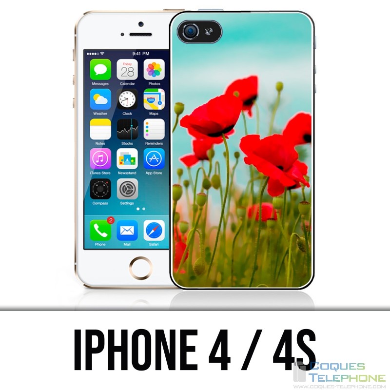 Funda iPhone 4 / 4S - Amapolas 2
