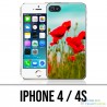Custodia per iPhone 4 / 4S - Papaveri 2