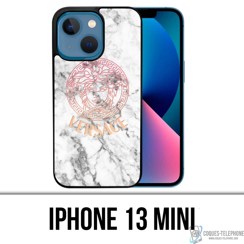 Custodia per iPhone 13 Mini - Versace White Marble