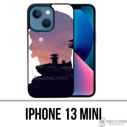 Coque iPhone 13 Mini - Walking Dead Ombre Zombies