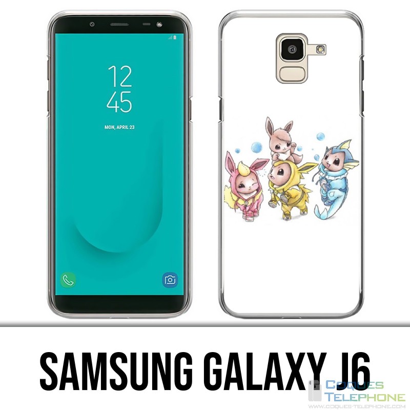 Coque Samsung Galaxy J6 - Pokémon bébé Evoli évolution