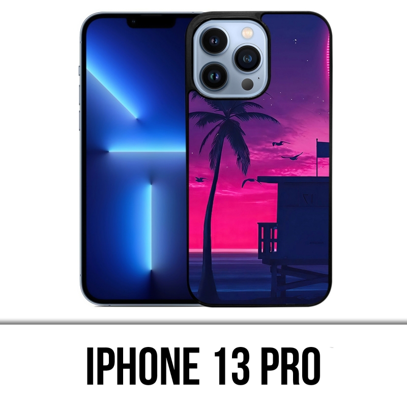 Custodia per iPhone 13 Pro - Miami Beach Viola