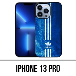Coque iPhone 13 Pro - Adidas Bandes Bleu