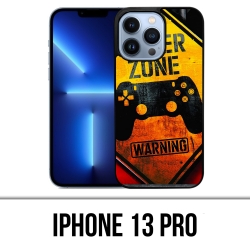 Coque iPhone 13 Pro - Gamer Zone Warning