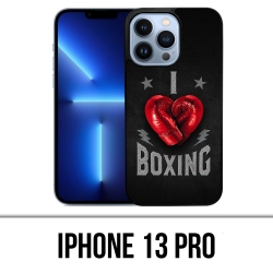 Funda para iPhone 13 Pro - Amo el boxeo
