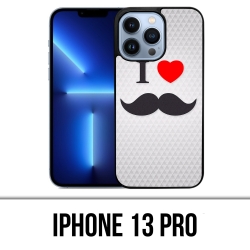 Funda para iPhone 13 Pro - I Love Moustache