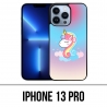 Coque iPhone 13 Pro - Licorne Nuage