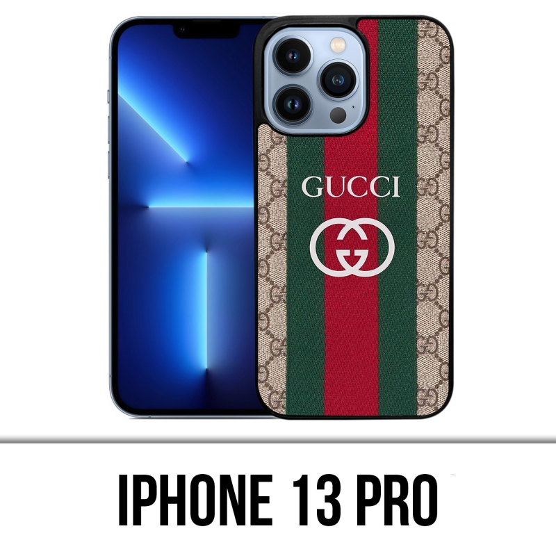 Custodia per iPhone 13 Pro - Gucci ricamata