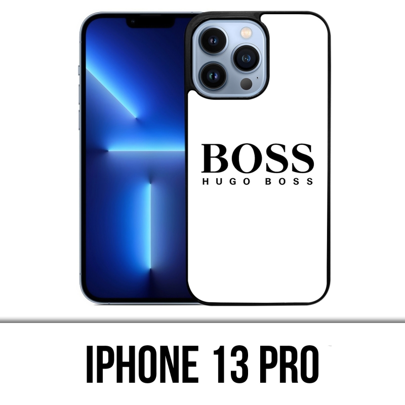 Coque iPhone 13 Pro - Hugo Boss Blanc