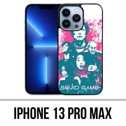 Coque iPhone 13 Pro Max - Squid Game Personnages Splash