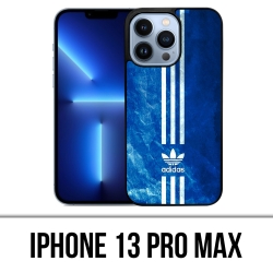 Coque iPhone 13 Pro Max - Adidas Bandes Bleu