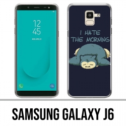 Coque Samsung Galaxy J6 - Pokémon Ronflex Hate Morning