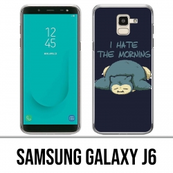 Custodia Samsung Galaxy J6 - Pokémon Ronflex Hate Morning