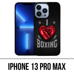 Coque iPhone 13 Pro Max - I Love Boxing