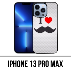 Coque iPhone 13 Pro Max - I Love Moustache