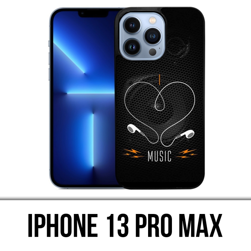 Coque iPhone 13 Pro Max - I Love Music
