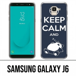 Carcasa Samsung Galaxy J6 - Pokemon Ronflex Keep Calm