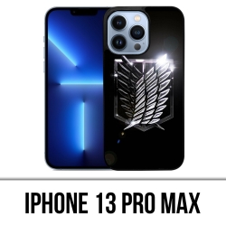 Funda para iPhone 13 Pro Max - Logotipo de Attack On Titan