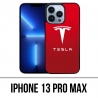 Coque iPhone 13 Pro Max - Tesla Logo Rouge