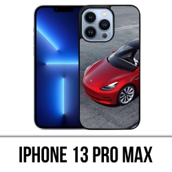 Custodia per iPhone 13 Pro Max - Tesla Model 3 Rossa