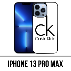 Coque iPhone 13 Pro Max - Calvin Klein Logo Blanc
