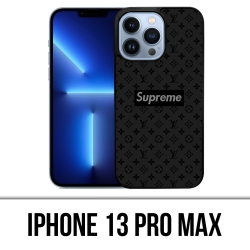 Funda para iPhone 13 Pro Max - Supreme Vuitton Black