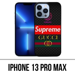 Coque iPhone 13 Pro Max - Versace Supreme Gucci
