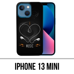Coque iPhone 13 Mini - I Love Music