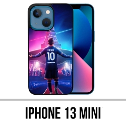 Coque iPhone 13 Mini - Messi PSG Paris Tour Eiffel