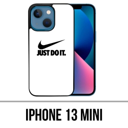 Custodia Mini per iPhone 13 - Nike Just Do It Bianca