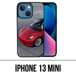 Funda Mini para iPhone 13 - Tesla Model 3 Roja