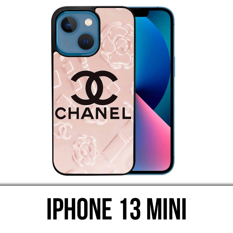 Funda para iPhone 13 Mini - Fondo Rosa Chanel