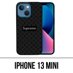 Coque iPhone 13 Mini - Supreme Vuitton Black