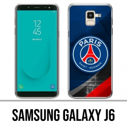 Custodia Samsung Galaxy J6 - Logo PSG in metallo cromato