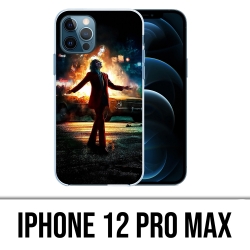 Custodia per iPhone 12 Pro Max - Joker Batman in fiamme