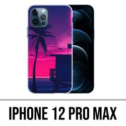 Funda para iPhone 12 Pro Max - Miami Beach Morado